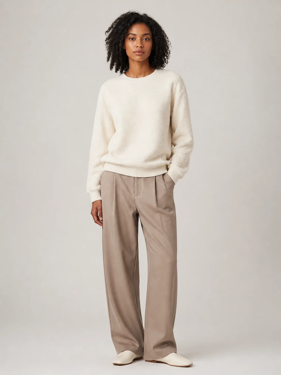 Dokulu Bisiklet Yaka Sweatshirt